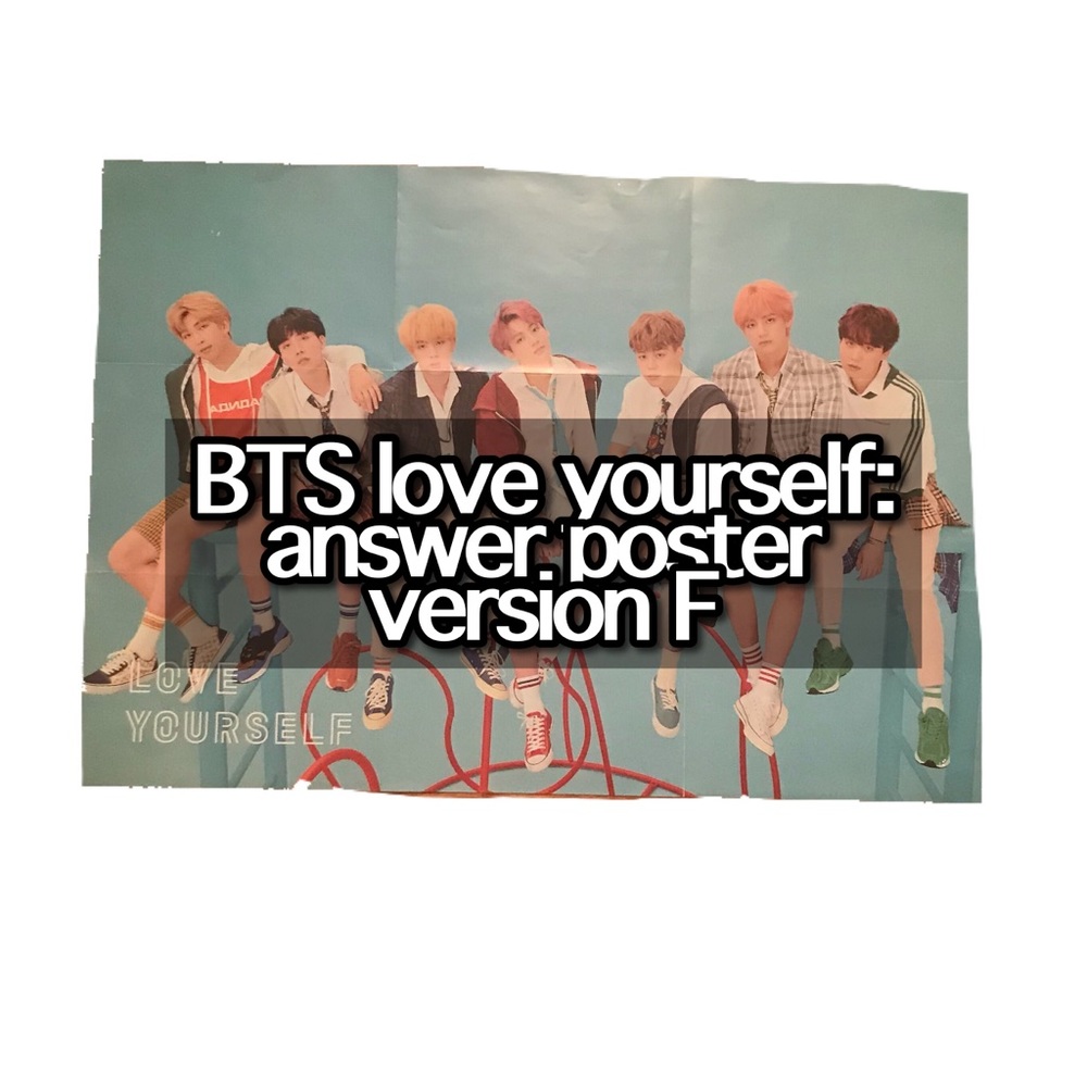 BTS love yourself version f poster